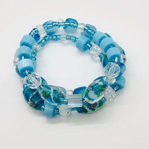 Handmade Peruvian Glass Bead Bracelet Set